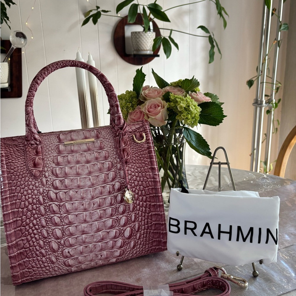 Brahmin Small Caroline Believe Ombré Melbourne Genuine Leather - Picture 10 of 14